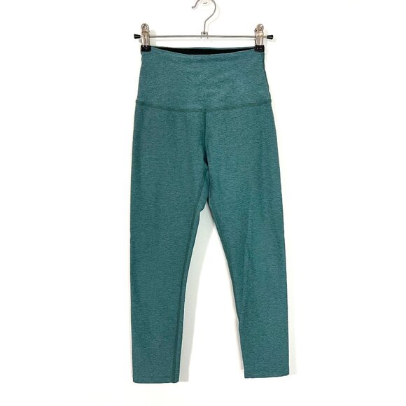 Beyond Yoga Teal Green Spacedye Walk and Talk Capri Workout Size XS - Picture 1 of 8